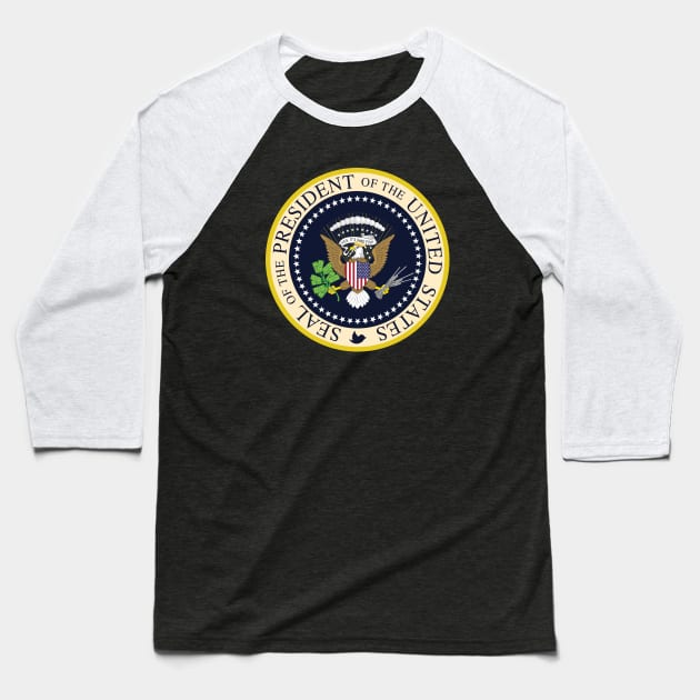 Fake Presidential Seal t shirt - President Anti Trump 2020 Baseball T-Shirt by Vane22april